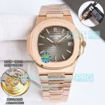 OMF Super Copy Patek Philippe Nautilus 5711 Grey Dial 40mm Rose Gold Automatic Watch 